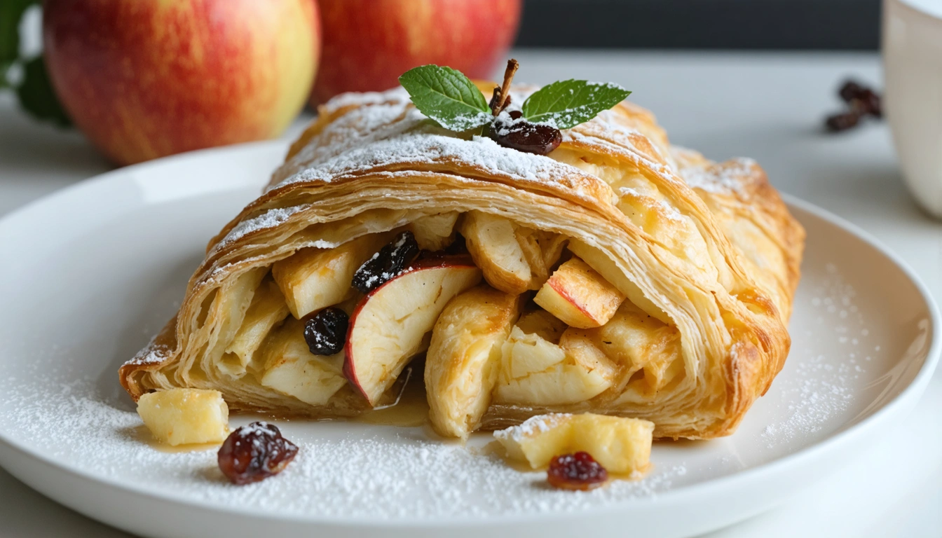 strudel di mele con pasta sfoglia